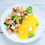 delicious salad with white beans